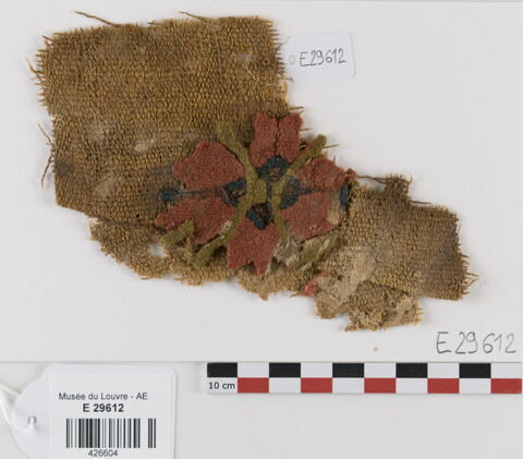 décor de textile ; fragment