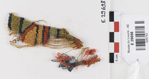 décor de textile ; fragment