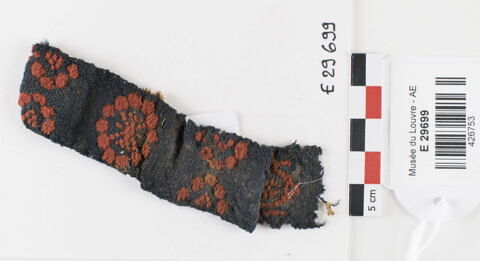 bande décorative d'habillement ; fragment