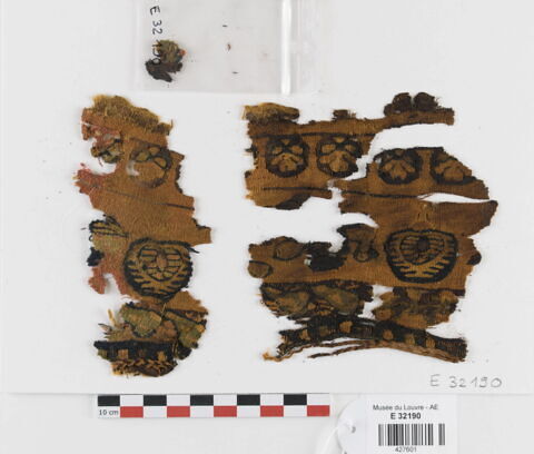 décor de textile ; fragments
