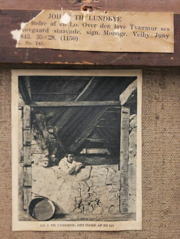 Le peintre Peter Christian Skovgaard dans l'étable de Morten Jensen à Vejby, image 10/13
