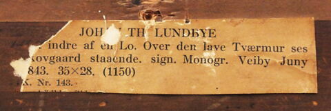 Le peintre Peter Christian Skovgaard dans l'étable de Morten Jensen à Vejby, image 11/13