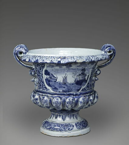 Vase de jardin de forme Médicis, d'une paire, image 4/5