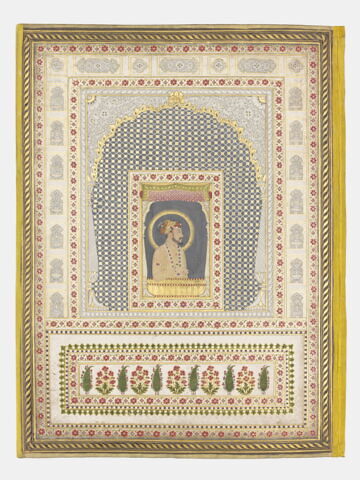 Portrait de Shah Jahan (page d'album)