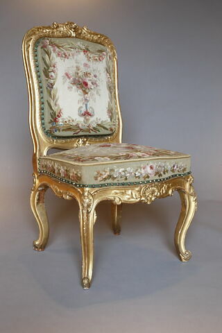 Chaise du salon du Conseil à Fontainebleau, d'un ensemble de 4 (F 575 C1 à C4), image 1/3