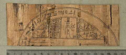 papyrus funéraire ; hypocéphale, image 2/2