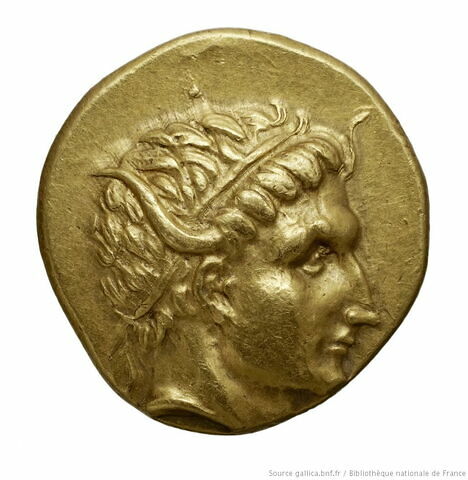 Tétradrachme d'or d'Antiochos Ier Sôter, image 1/2