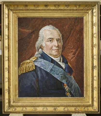Mosaïque encadrée : portrait de Louis XVIII, image 2/3