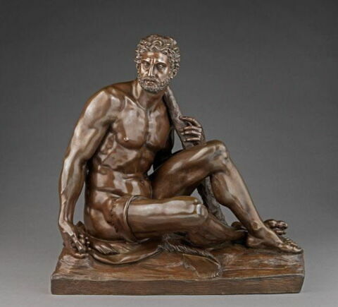 Hercule au repos tenant dans la main les pommes conquises au jardin des Hespérides, image 7/8