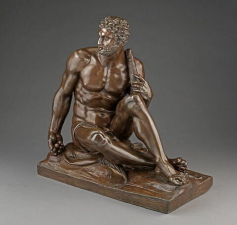 Hercule au repos tenant dans la main les pommes conquises au jardin des Hespérides, image 5/8