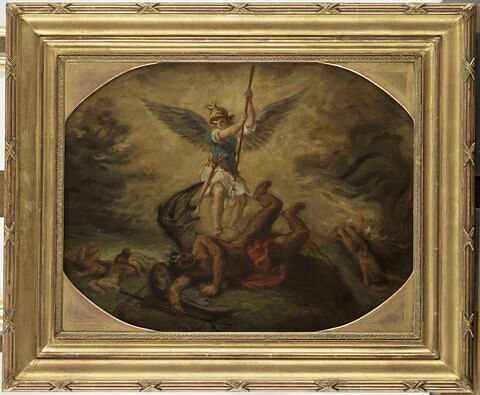 Saint-Michel terrassant le démon, d'après Delacroix