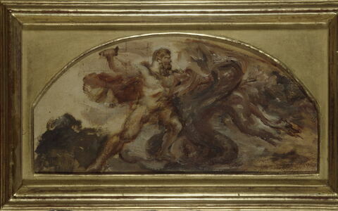 Hercule et l'hydre de Lerne, d'après Delacroix