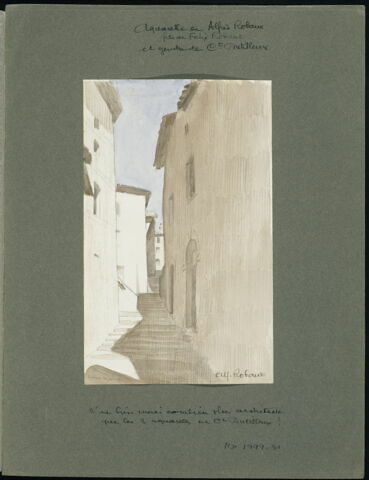 Une rue à Subiaco "26 juin 1867"
