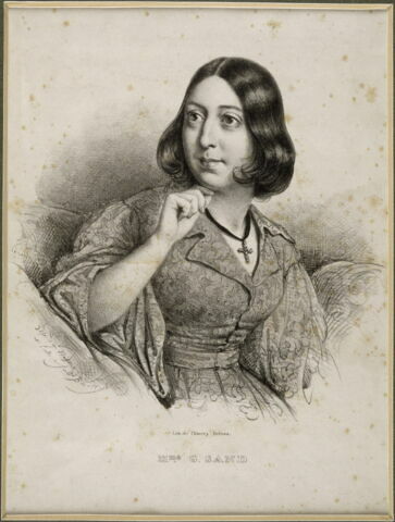 Portrait de George Sand, d'ap. Alph. MASSON