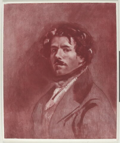 Portrait de Delacroix, d'après l'Autoportrait au gilet vert
