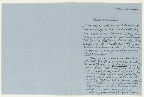 Lettre autographe signée Maurice Denis à Jean Sergent (?), mercredi matin, image 2/2