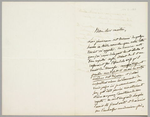 Lettre autographe signée Pierre Antoine Berryer à Eugène Legrand, Augerville, 14 août, image 2/2
