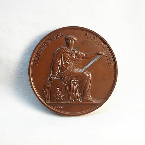 Récompenses nationales – Salon de 1852, gravure, médaille de 3ème classe
