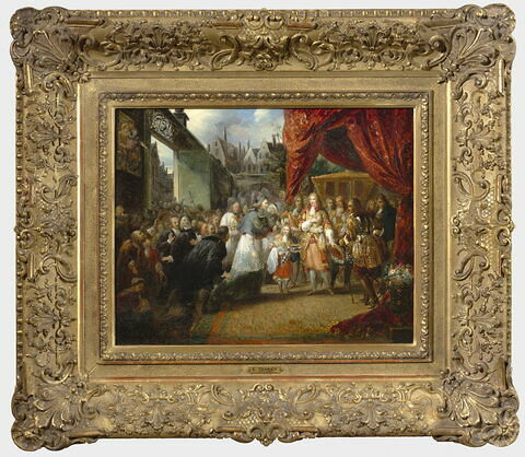 L'Entrevue du duc de Bourgogne et de Fénelon, à Cambrai le 26 avril 1702., image 3/3