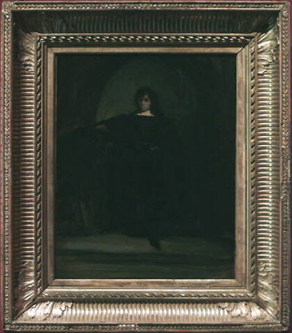 Portrait de l'artiste, dit Portrait de Delacroix en Hamlet, dit autrefois Portrait de Delacroix en Ravenswood, image 2/2
