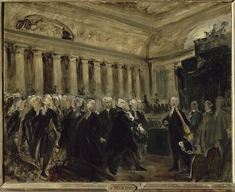 Première esquisse pour Mirabeau devant
Dreux-Brézé (23 juin 1789)
Mirabeau devant Dreux-Brézé (23 juin 1789)