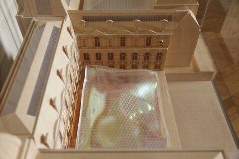 Projet architectural pour les nouvelles salles du département des arts de l'Islam dans la cour Visconti, image 4/7