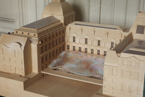 Projet architectural pour les nouvelles salles du département des arts de l'Islam dans la cour Visconti, image 5/7