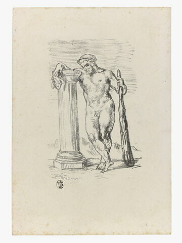 Hercule appuyé sur une colonne, image 1/1