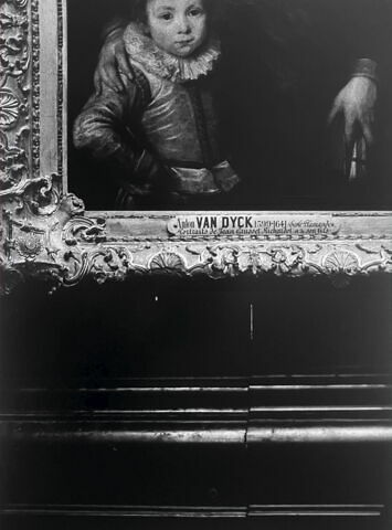 Le Louvre revisité, Van Dyck, Portrait de Jean Grusset Richardot et son fils, 1982