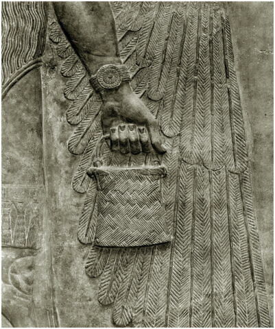 36°30’34 N – 43°13’45 E, Génie bénisseur, époque néo-assyrienne, règne de Sargon II, (721-705 avant J.-C.), Khorsabad (antique Dur-Sharrukin), Iraq
