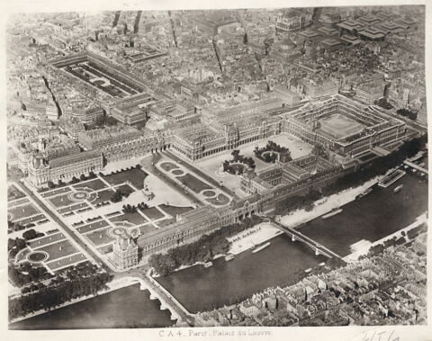 [Vue aérienne du palais du Louvre], image 3/3