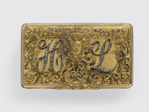 Boîte avec le chiffre H et L et son écrin, image 9/9