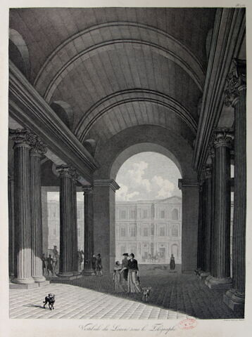 Vestibule du Louvre sous le Télégraphe