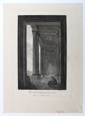 Vue de la Colonnade du Louvre / Prise au Premier Etage, image 2/3