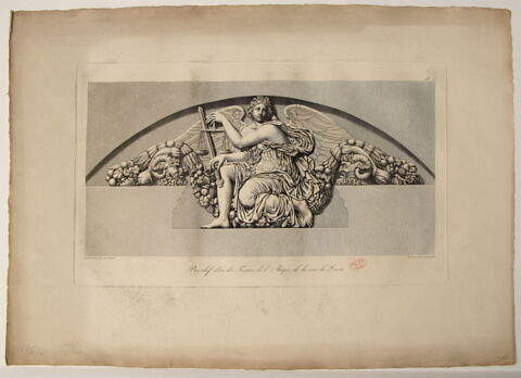 Bas-relief d'un des frontons de l'Attique de la Cour du Louvre, image 2/2