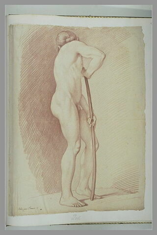 Jeune homme nu, de profil, image 2/2