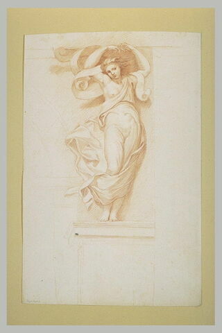 Cariatide portant le joug emblématique de Léon X, image 2/2