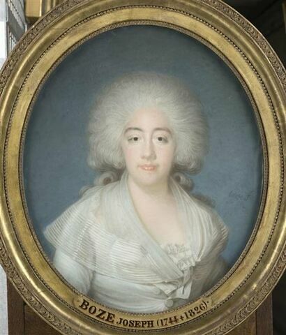 Portrait de Mme de Provence en robe blanche., image 1/4