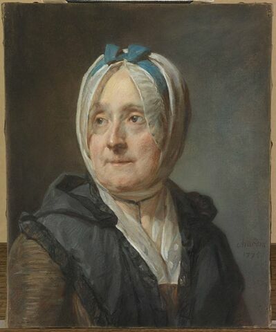 Portrait de Françoise Marguerite Pouget, deuxième femme de l'artiste ( 1707-1791), image 1/7