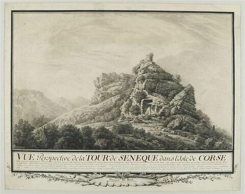 Vue des ruines de la tour de Sénèque, en Corse, image 1/3