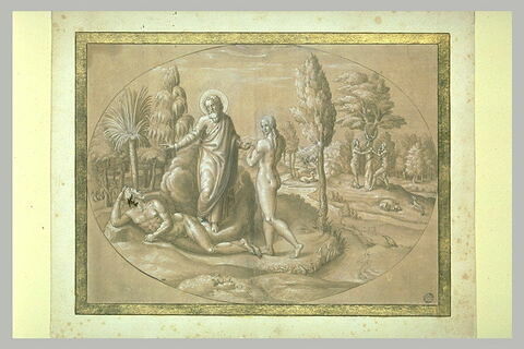 La création d'Eve, le Péché originel, Adam et Eve chassés du Paradis, image 1/1