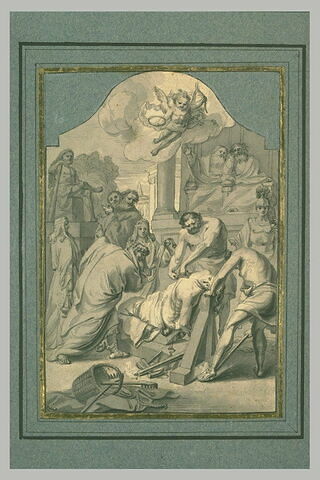 Le martyre de Sainte Barbe ordonné par le juge Marcien, image 2/2
