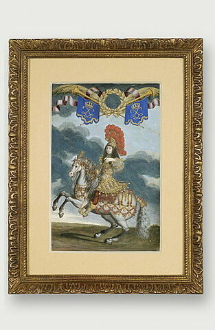 Louis XIV en costume de carrousel et à cheval, image 1/1