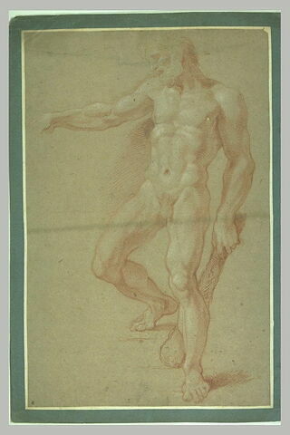 Hercule nu, debout, tenant sa massue dans la main gauche, image 1/1