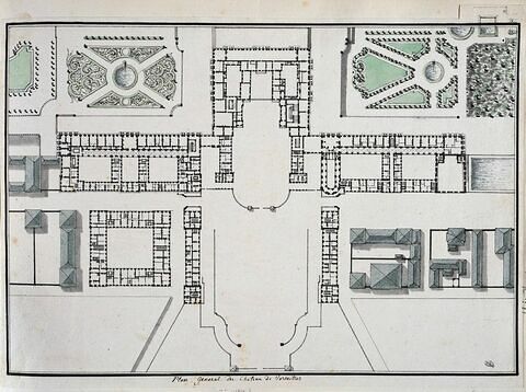 Plan général du château de Versailles, image 1/2