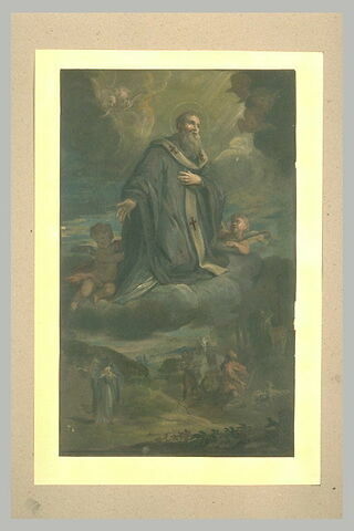 Saint Eustache sur des nuages, et la Vision de saint Eustache, image 1/1