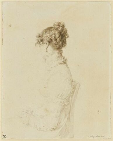 Portrait de la comtesse de Maleyssie, en profil perdu