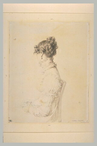 Portrait de la comtesse de Maleyssie, en profil perdu, image 2/3