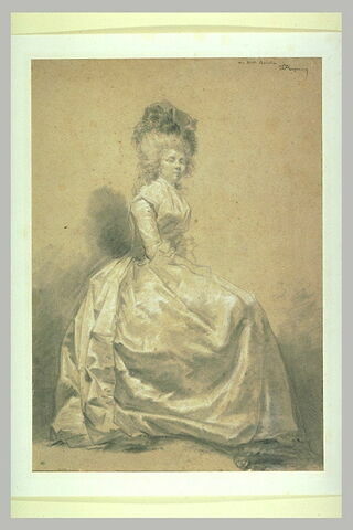 Portrait en pied de Rosalie Fragonard, fille du peintre morte à vingt ans