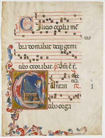 Sainte Cécile et trois moines jouant de l'orgue, image 1/2